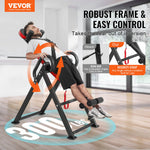 foldable inversion table for strength training with robust frame supporting 300 lbs, ideal for safe inversions and fitness.