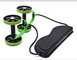 Tension Foldable Sit-up Equipment Revoflex Xtreme with wheels and pull rope for multifunction muscle training.