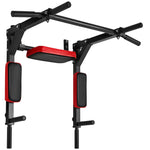 Multifunctional Pull Up Bar, Wall Mounted Chin Up Bar Dip Station For Home Gym, Heavy Duty Steel Upper Body Workout Pull Ups, Power Tower Set Training Equipment Fitness, 440 Lbs Weight Capacity