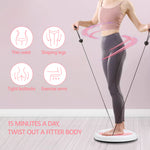 Waist Whispers Waist Twisting Disc - Enlarged Waist Sculptor Machine Twister With Handles For Home Exercise Workout, Waist Trainer Twisting Disc Board For Women Weight Loss-Body Shaping-Foot Massage