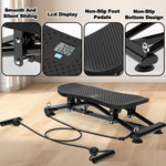 Sliding Ski Simulator With Resistance Bands - Indoor Skiing Fitness Equipment For Home Gym, With Resistance Bands & Non-Slip Base, Full-Body Cardio Training Machine For Core, Leg & Arm Workout