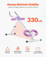 AB Workout Machine, Ab Workout Equipment At Home Gym, Core & Abdominal Trainers For Women, 330 Lbs Weight Capacity Strength Training Ab Cruncher, Foldable Adjustable Fitness Exerciser